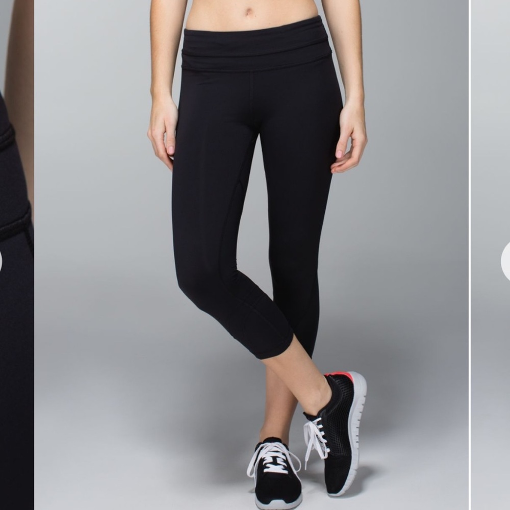 ▪️LULULEMON Inspire Crop II BLACK LUXTREME 21.5“ Long Size 10 AMAZING CONDITION!